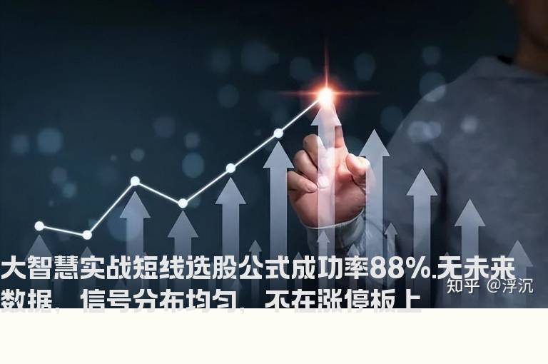 大智慧实战短线选股公式成功率88%.无未来数据，信号分布均匀，不在涨停板上