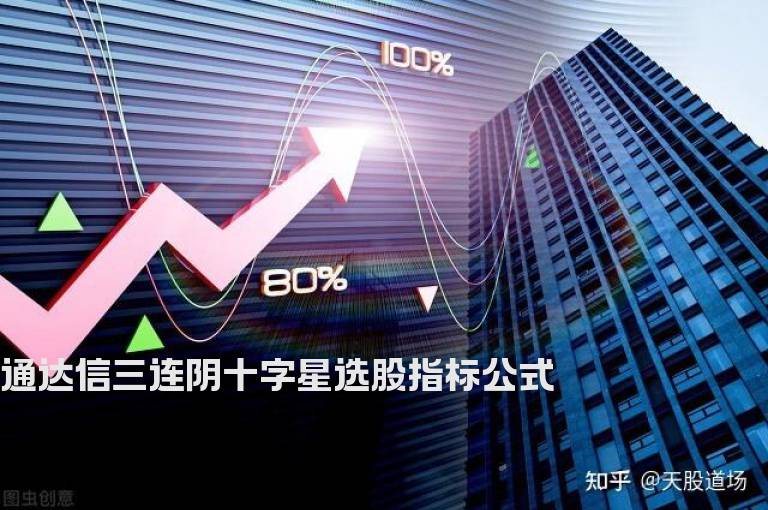 通达信三连阴十字星选股指标公式