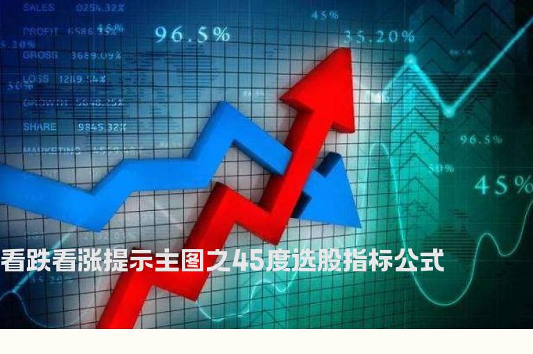 看跌看涨提示主图之45度选股指标公式