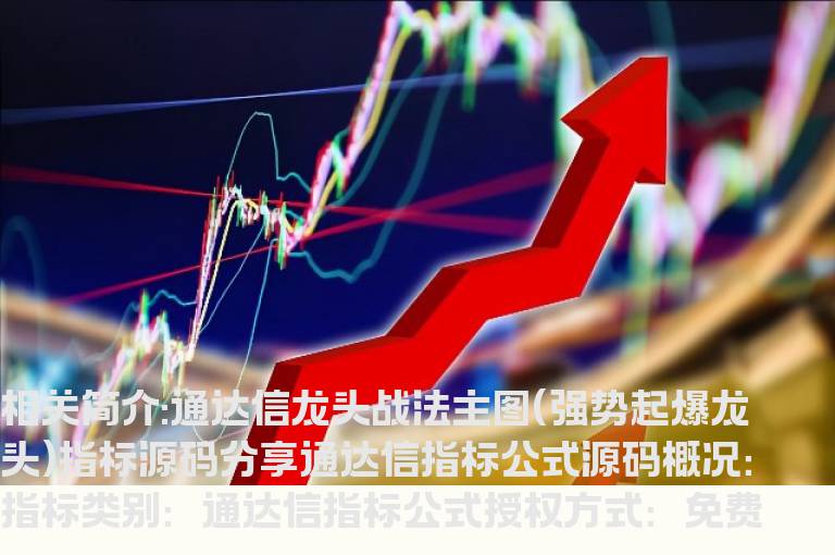 通达信龙头战法主图(强势起爆龙头)指标源码分享