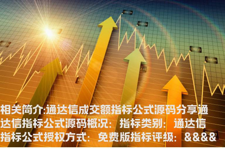 通达信成交额指标公式源码分享