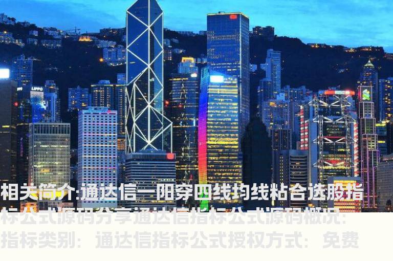 通达信一阳穿四线均线粘合选股指标公式源码分享