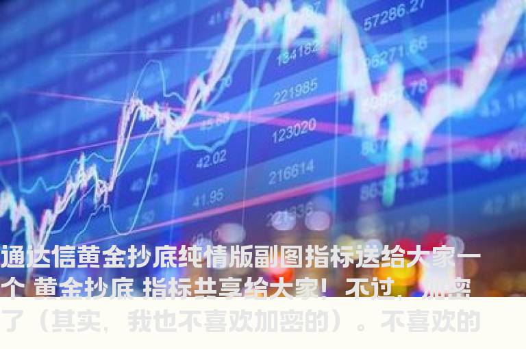 通达信黄金抄底纯情版副图指标