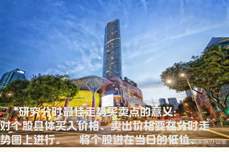 个股分时走势最佳买卖点学习笔记