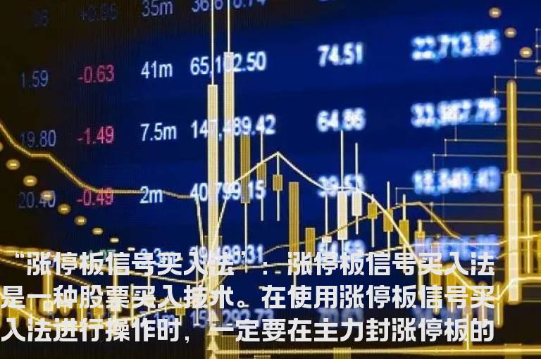 涨停板信号买入法的基础知识