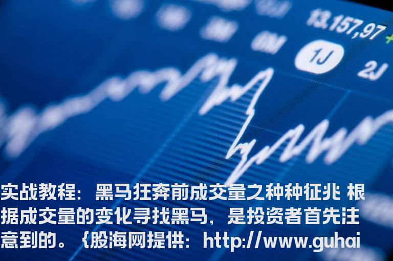 实战教程：黑马狂奔前成交量之种种征兆