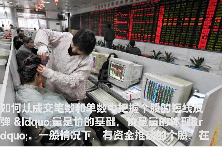 大智慧每日一技:如何从成交笔数和单数中把握个股的短线反弹