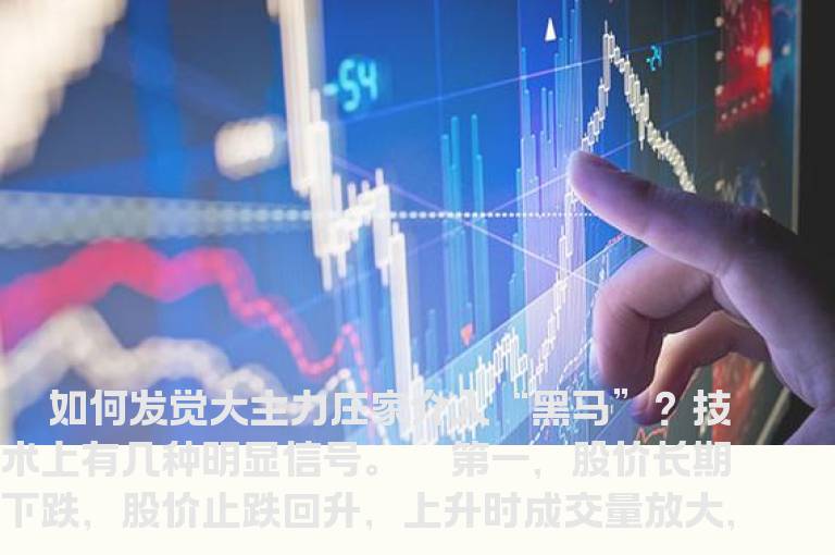 如何发觉大主力介入的“黑马”