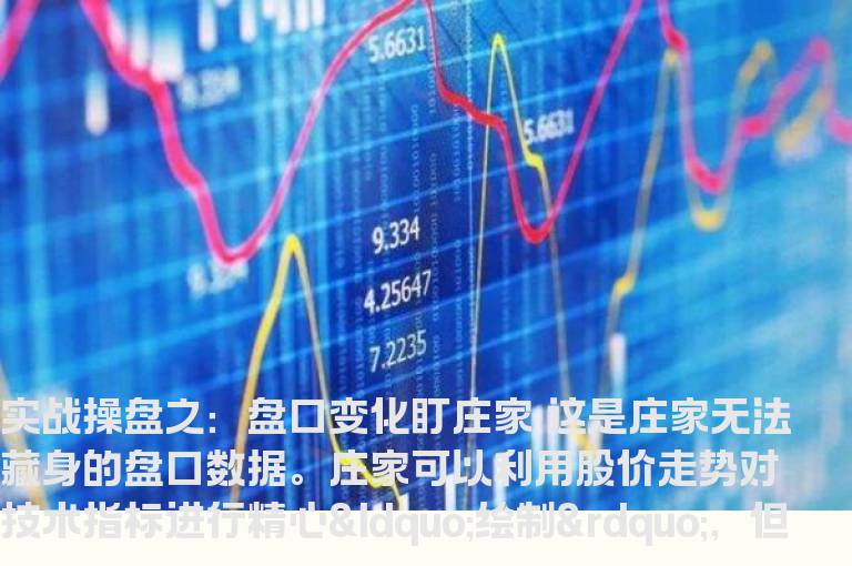 实战操盘之：盘口变化盯庄家