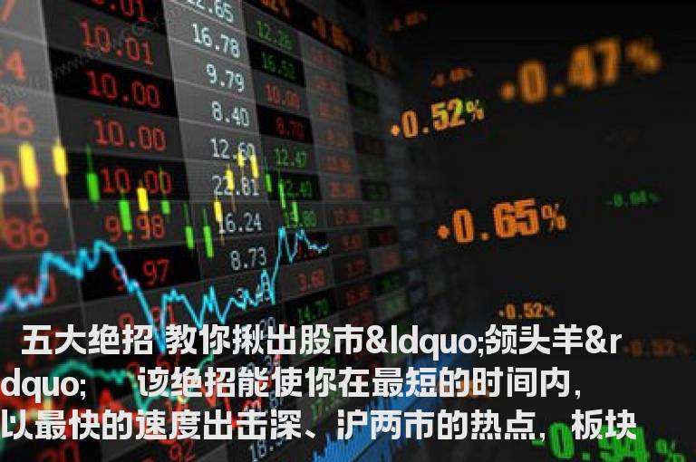 炒股想赚钱必须懂的五大绝招