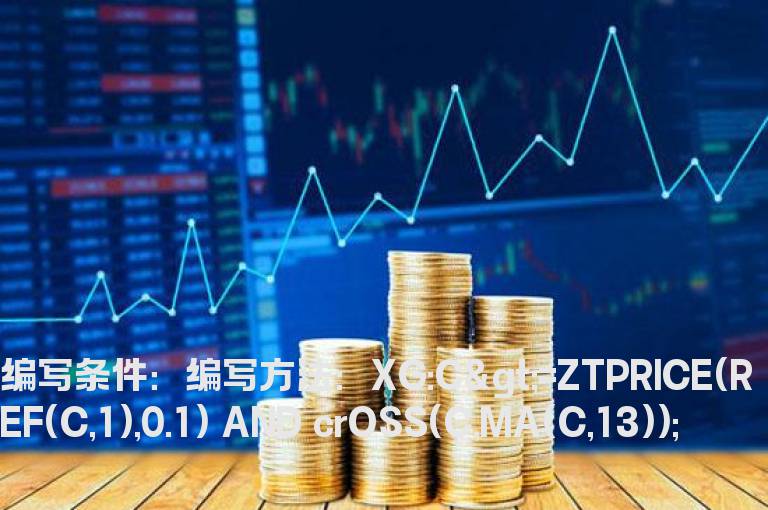 股价当日以涨停板价格站上13天均线的选股指标