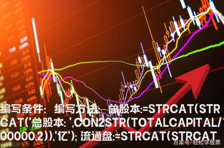 在主图上显示流通盘大小