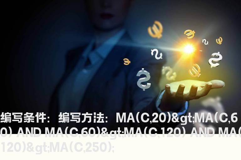 20线大于60线大于120线大于250线的选股公式