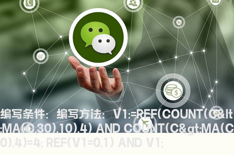 站在30日线上且连续4天的选股公式