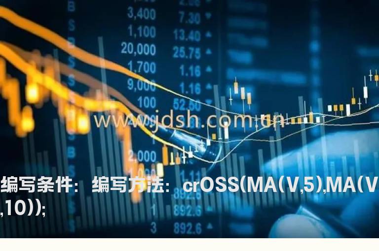 5日量上穿10日量的选股公式
