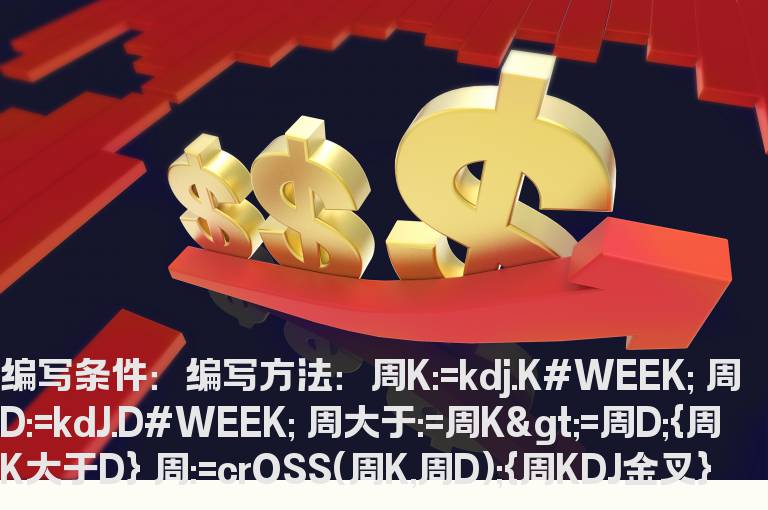 KDJ周月线金叉共振的选股公式