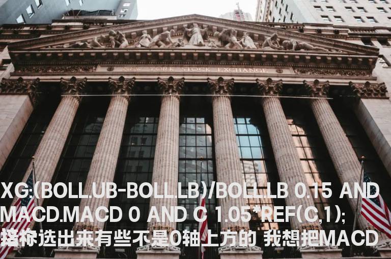 把MACD大于0 改成MACD 的DIF线大于0做条件