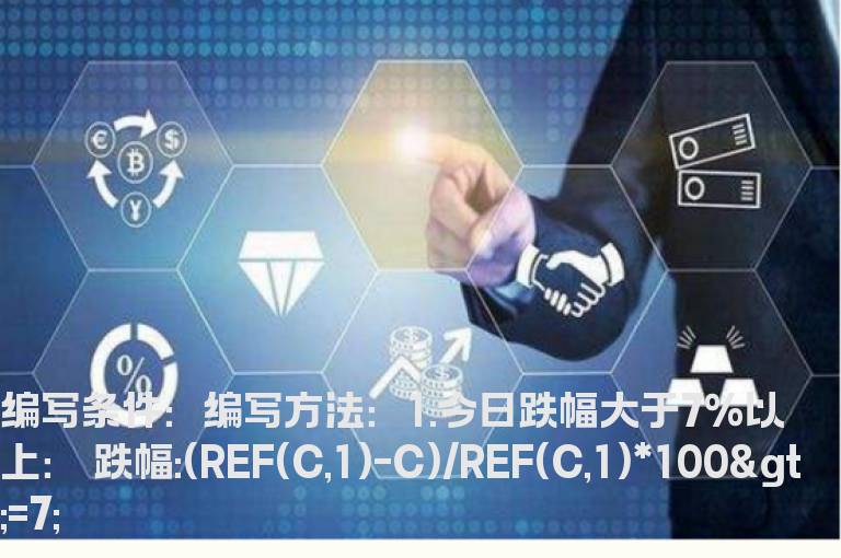 股价下跌大于等于百分之7的公式
