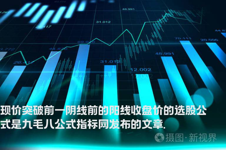 现价突破前一阴线前的阳线收盘价的选股公式