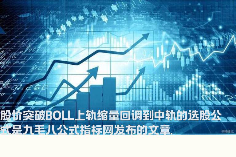 股价突破BOLL上轨缩量回调到中轨的选股公式