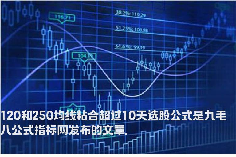 120和250均线粘合超过10天选股公式