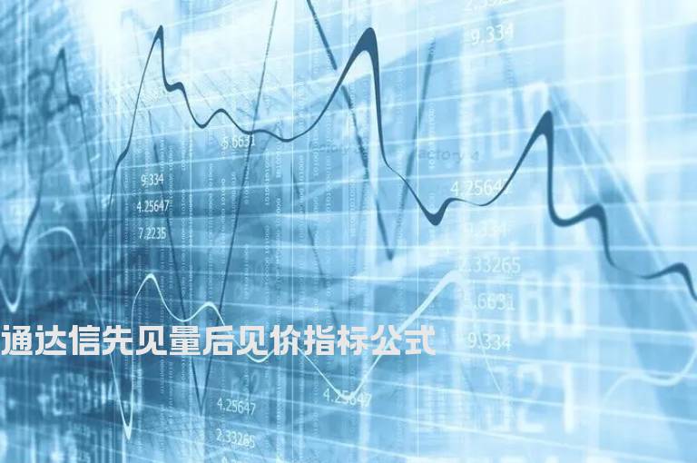 通达信先见量后见价指标公式