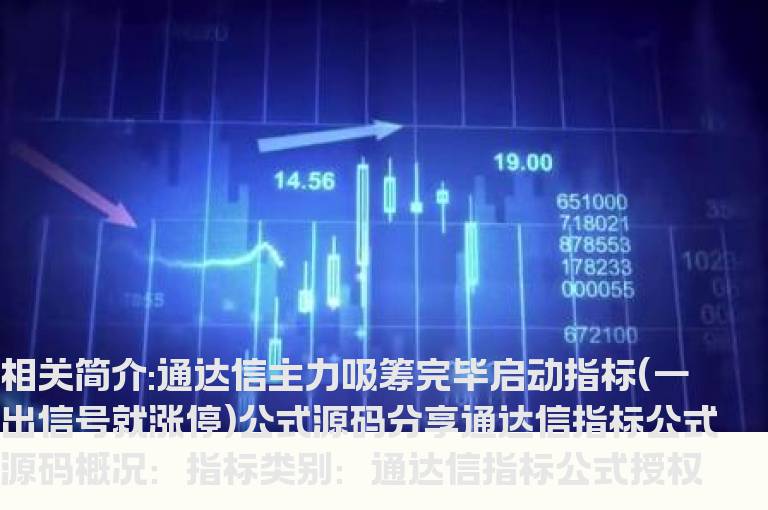 通达信主力吸筹完毕启动指标(一出信号就涨停)公式源码分享