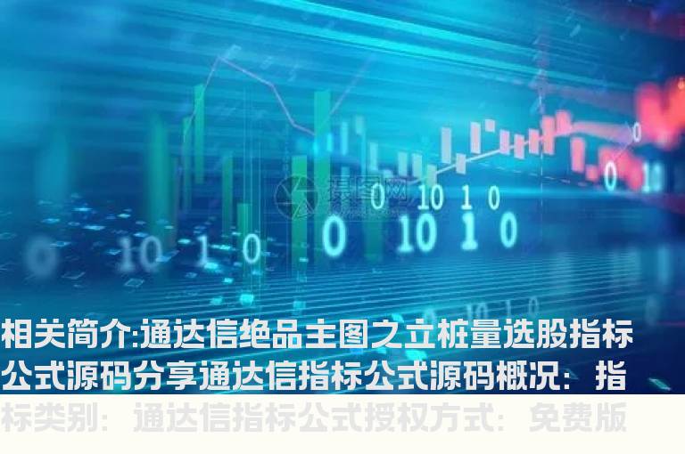 通达信绝品主图之立桩量选股指标公式源码分享