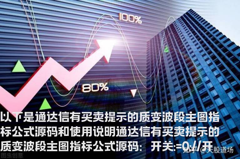 通达信有买卖提示的质变波段主图指标公式