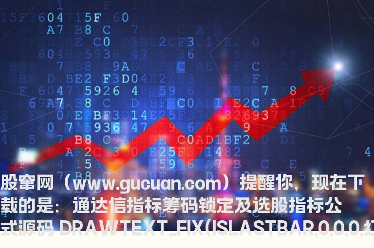 通达信指标筹码锁定及选股指标公式源码