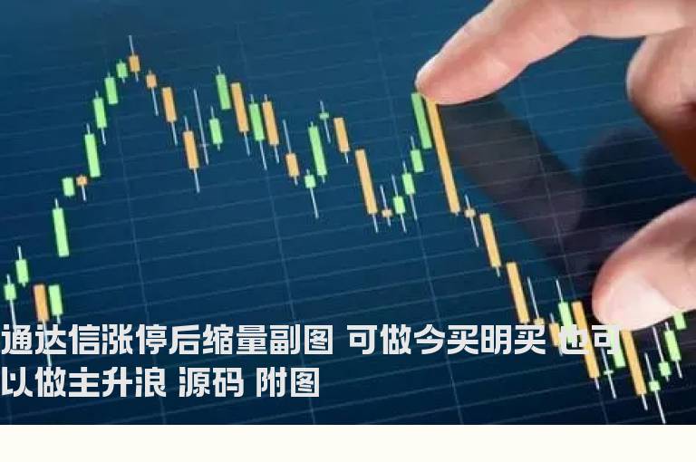 通达信涨停后缩量副图 可做今买明买 也可以做主升浪 源码 附图