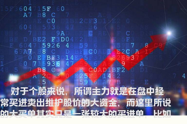 大买单与主力操作之细节分析
