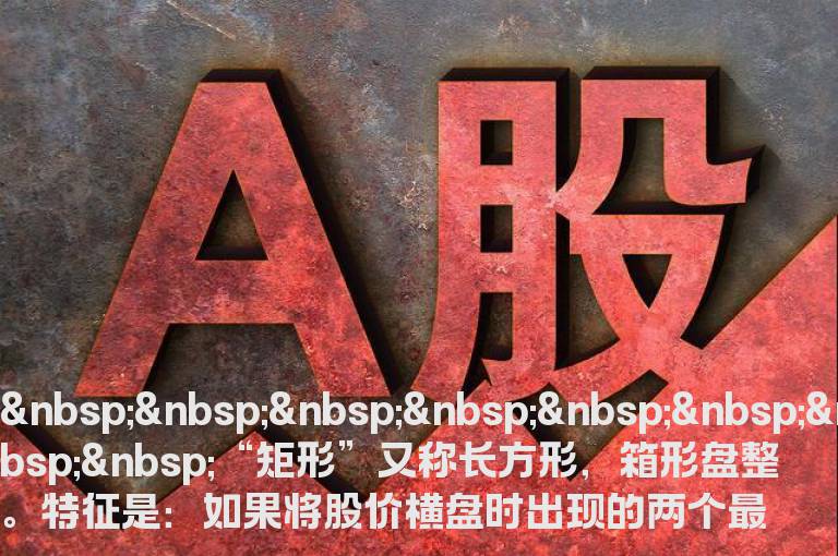 趋势形态分析之整理形态“矩形”