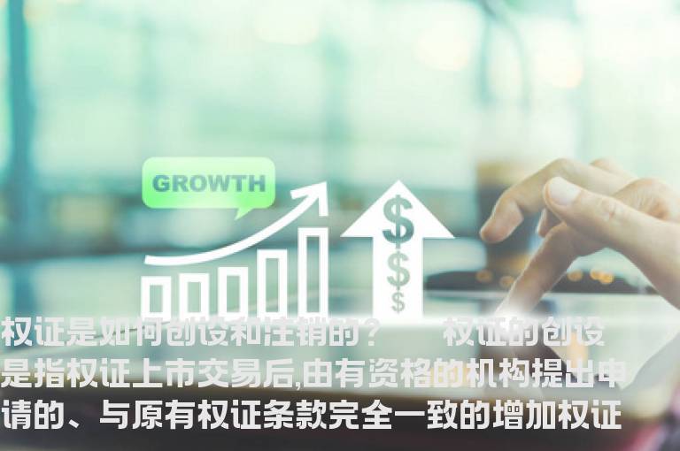 简介权证的创设和注销