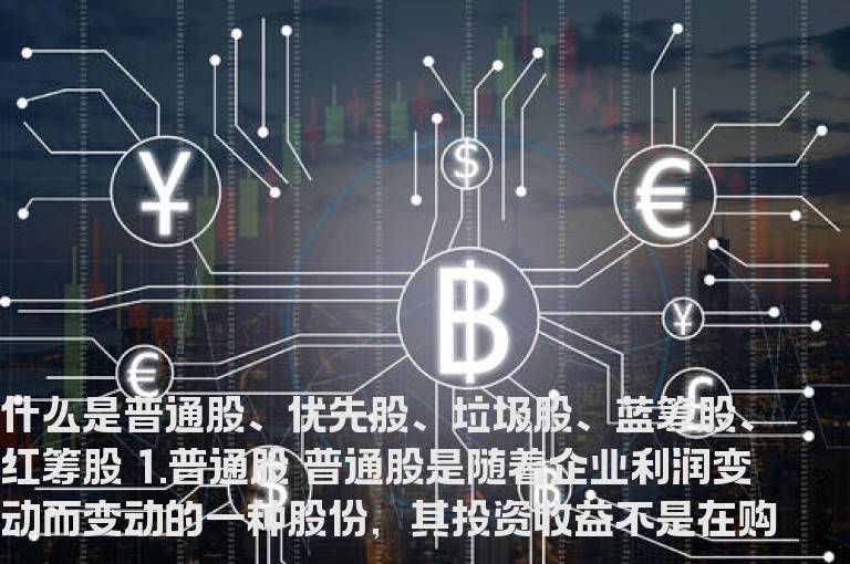 什么是普通股、优先股、垃圾股、蓝筹股、红筹股