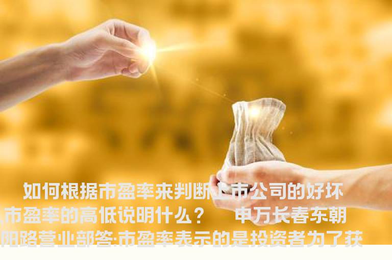 市盈率的高低说明什么