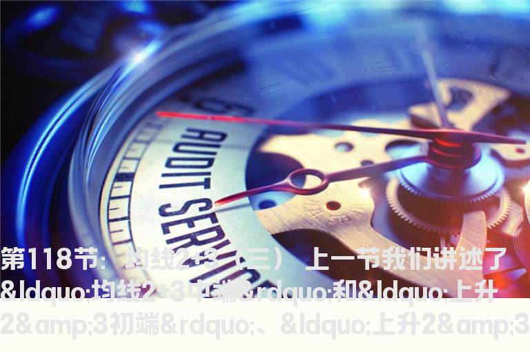 新生300天图解教程 第118节：均线2+3（三）