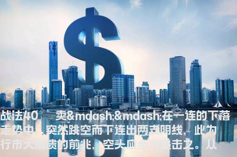 择股K线战法（第三集）