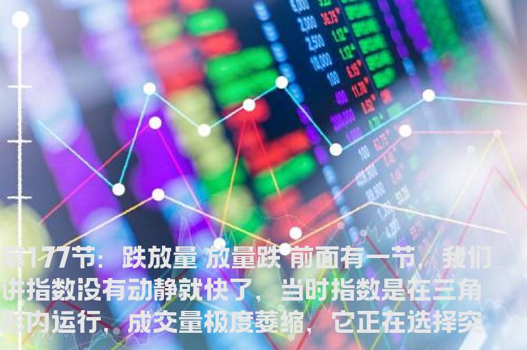 新生300天图解教程 第177节：跌放量 放量跌