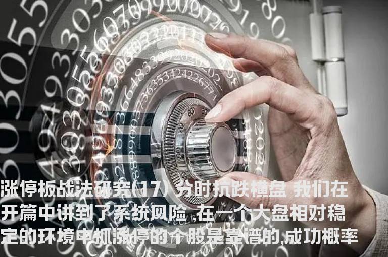 涨停板战法研究(17) 分时抗跌横盘