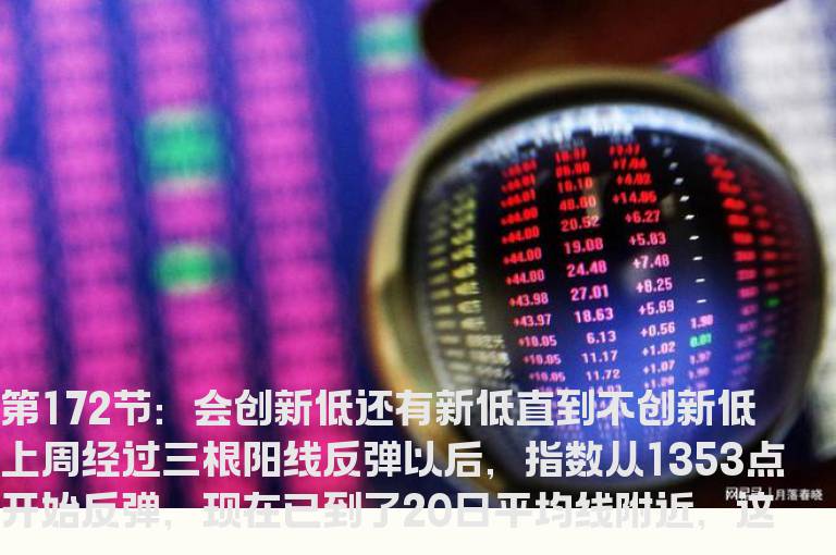新生300天图解教程 第172节：会创新低还有新低直到不创新低