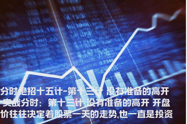 股海网★★★分时绝招---没有准备的高开