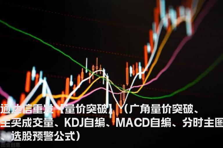 通达信重发【量价突破】（广角量价突破、主买成交量、KDJ自编、MACD自编、分时主图、选股预警公式）