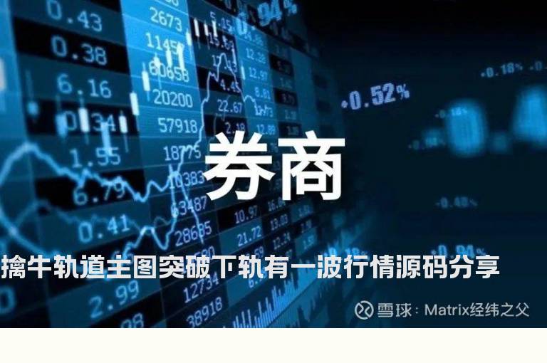 擒牛轨道主图突破下轨有一波行情源码分享