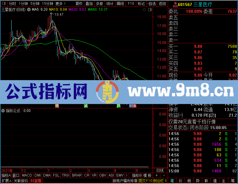 通达信航空母舰未加密选股指标公式源码