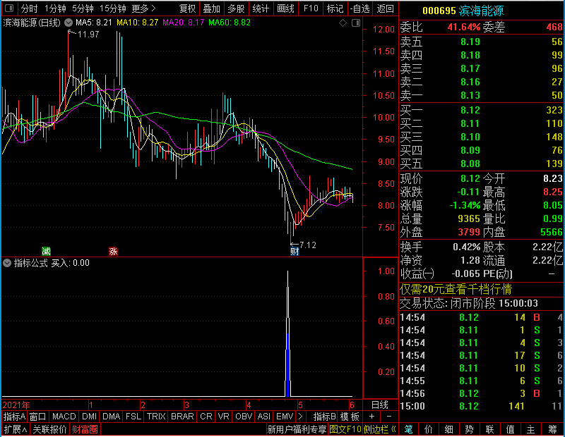 通达信分时低吸（副图/）分时分析幅图都可以用未加密选股指标公式源码