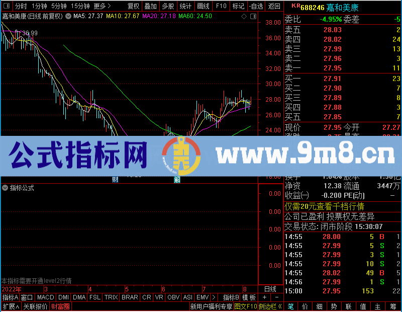 通达信自己用的DDX未加密选股指标公式源码