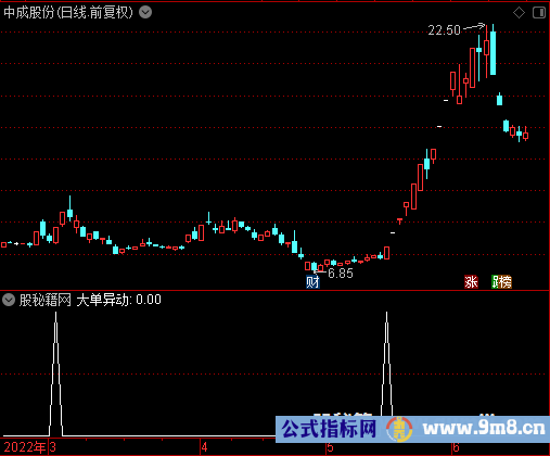 大单异动选股公式