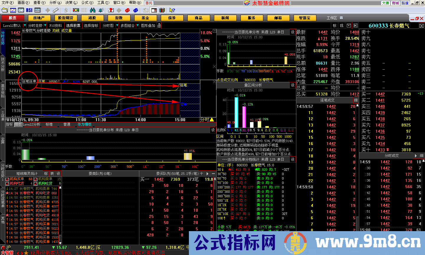 （分时逐笔单数差）精彩哦源码给你