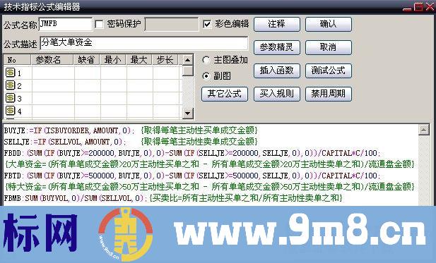 分笔大单资金统计及使用方法（源码）